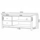 thumbnail image 5 of Rack Tv 50 Pulgadas 120x50x50 Cm Blanco, 5 of 6