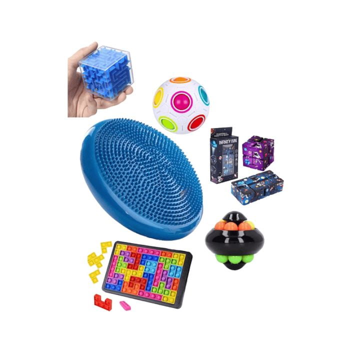 Genérico - Pack Ingenio Cojin Sensorial Concentración Niños Autismo Tda