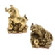 thumbnail image 1 of 2 Uds Estatuilla De Animal Chino De Latón Puro Ornamento De Estatua Tigre + Buey, 1 of 6