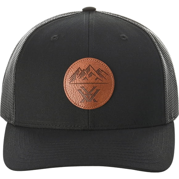 Gorra Vortex con Parche Tres Picos y Malla en Negro
