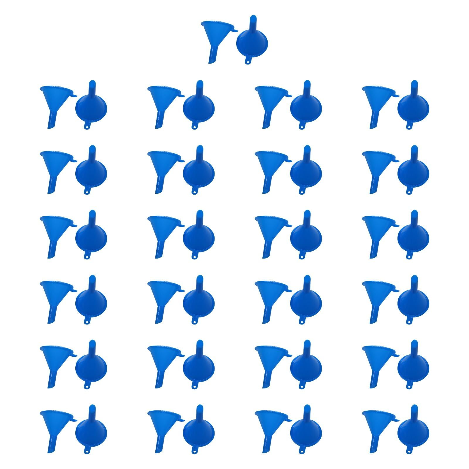 Bothyi - Juego De 50 Embudos Pequeños Para Líquidos, Para Rellenar Agua Y Loción, Color Azul.