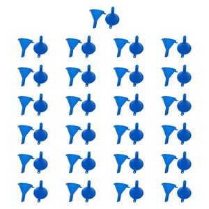 Bothyi - Juego De 50 Embudos Pequeños Para Líquidos, Para Rellenar Agua Y Loción, Color Azul.