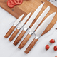 thumbnail image 4 of Set Cuchillos Cocina 6 Piezas con Mango de Madera Negro, 4 of 4