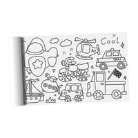 Bothyi - Rollo De Papel Para Colorear Grande Con Línea De Corte Coloreable Para El Transporte De Dinosaurios En Casa De Cumpleaños