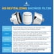 thumbnail image 3 of Cartucho de repuesto para filtro de ducha AquaBliss HD Revitalizing, paquete de 3, 3 of 9