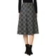 thumbnail image 3 of INSPIRE CHIC Faldas a Cuadros para Mujer Regreso a Clases con Cinturón de Cintura Alta Línea A Falda de Largo Medio Azul Verde S, 3 of 8