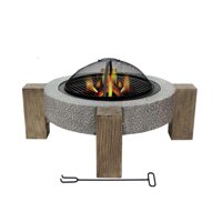Igpro - Fogon Parrilla A La Piedra Madera 75X75X44Cm