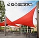 thumbnail image 3 of Toldo Vela 4 X 4 Metros Poliéster Protección Uv 50 Café, 3 of 3