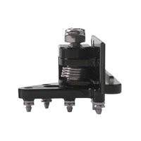 Magideal - Palanca De Pedal De Freno De Motocicleta De Aluminio Cnc, Punta De Placa, Instalación Conveniente Duradera, Accesorios De Motocicleta De Procesamiento Negro