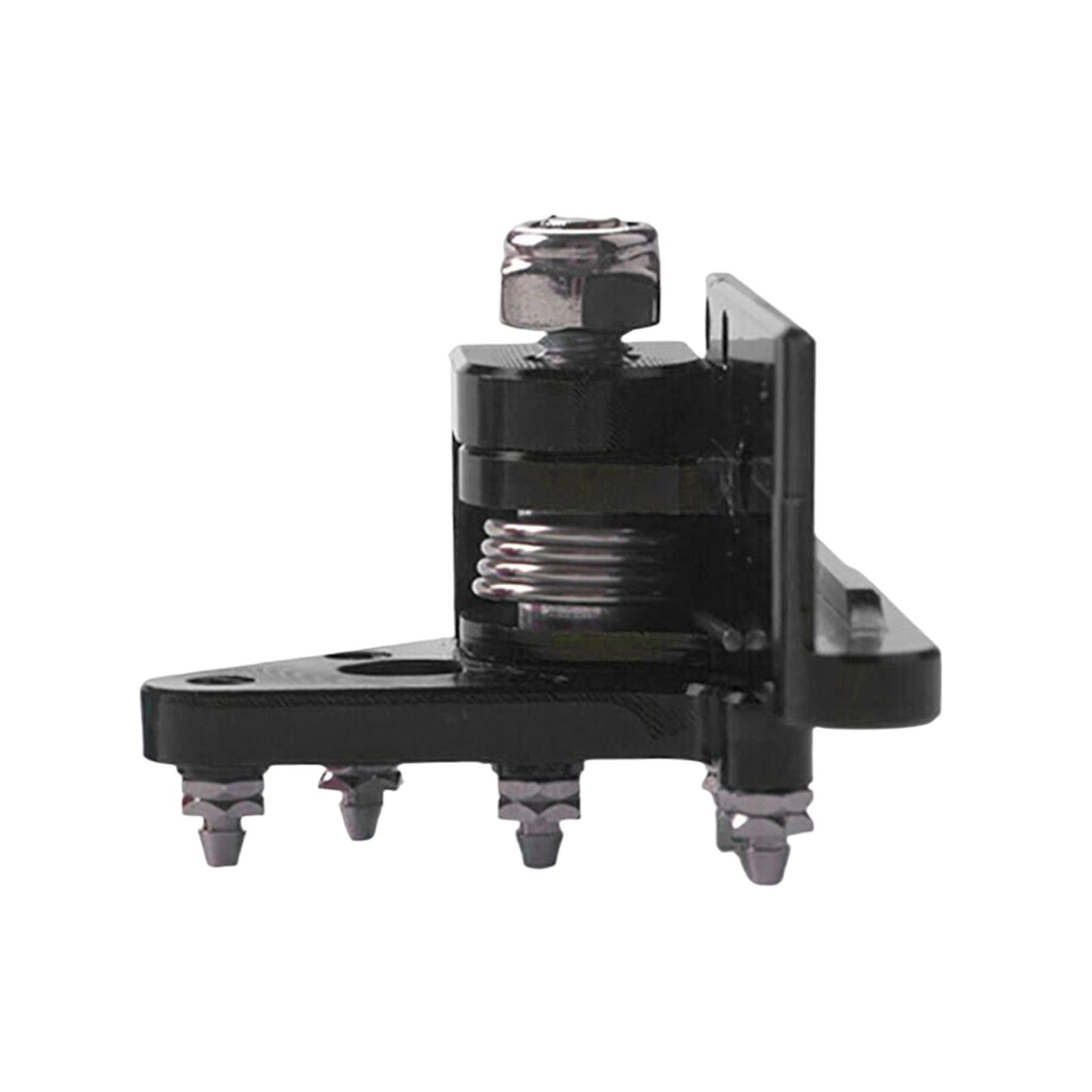 Magideal - Palanca De Pedal De Freno De Motocicleta De Aluminio Cnc, Punta De Placa, Instalación Conveniente Duradera, Accesorios De Motocicleta De Procesamiento Negro