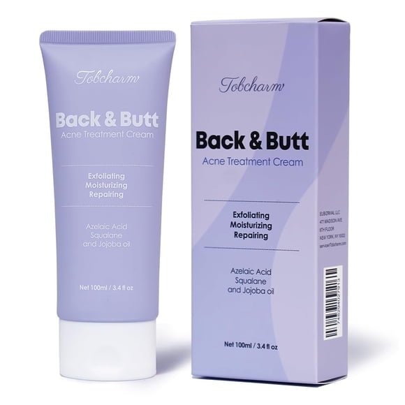 Crema para el tratamiento del acné Tobcharm Butt & Back con ácido azelaico