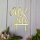 thumbnail image 3 of Cake topper JIEEIN Mr y Mrs acrílico dorado espejo, 3 of 4