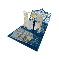Tarjeta De Boda Desplegable Blissfold De Felicitaciones Con Soporte Para Dinero