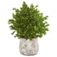 thumbnail image 1 of Planta artificial de pasto dulce Nearly Natural de 45 cm con florero, 1 of 3