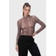 thumbnail image 2 of Polera Mujer Leopardo Rulé Café, 2 of 4