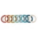 thumbnail image 1 of Set De 8 Anillos De Unión Trenzados De Colores Arcoíris, 1 of 4