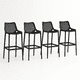 thumbnail image 1 of Pack de 4 Taburetes Piso de Bar Air Berlín - Negros, 1 of 8
