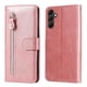 thumbnail image 5 of Funda tipo cartera para Samsung Galaxy A14 5G con bolsillo con cremallera y ranuras para tarjetas – Función de soporte Rosa, 5 of 6