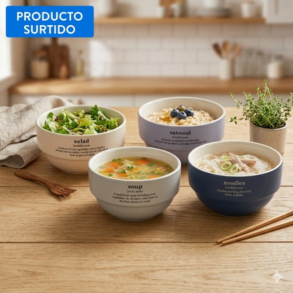 Bowl 450ml Porcelana Multicolor 1 pieza