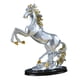 thumbnail image 4 of Escultura De Estatuilla De Caballo Obra De Arte Coleccionable Para La Decoración Del Escritorio Del Hogar Plata, 4 of 5