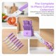 thumbnail image 2 of Juego de bloque de cuchillos imarku 14 piezas color lavanda, 2 of 9
