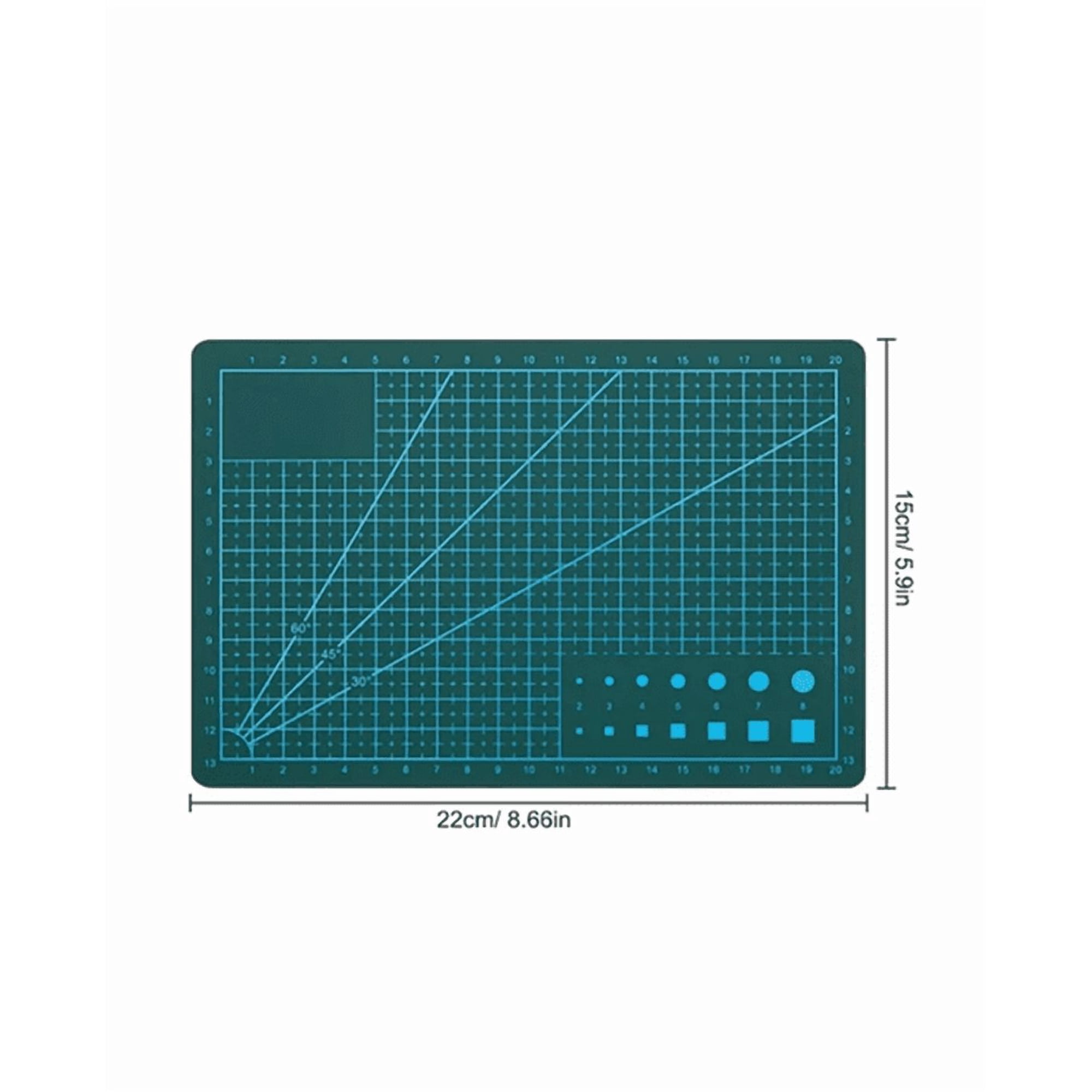 Genérico - 6 Pzas Base De Corte Tapete Cricut Silhouette Cameo 30x30cm Multicolor