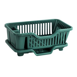 Magideal - Escurridor De Platos, Organizador De Cubiertos, Soporte Para Cubiertos, Colador Multifunción, Fregadero, Escurridor De Platos Para Cocina, Restaurante Verde Oscuro