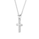 thumbnail image 2 of Collar con colgante de cruz lisa de plata 925 con cadena para niña y adolescentes, 2 of 2