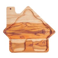 Caja Para Merienda Tramontina Casa Navideña De Madera De Teca Con Acabado En Aceite Mineral