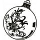 thumbnail image 1 of Decomural Floral Christmas Bauble Festive Xmas WS-18392, 1 of 2