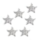 thumbnail image 5 of 6 Piezas De Parches De Estrellas De Diamantes De Imitación Para Planchar En Coser Apliques De Parche Plateado, 5 of 5