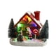 thumbnail image 3 of Mini Casa Estatua Luz Navidad Pueblo Nieve Resina Jardín Hogar, 3 of 5