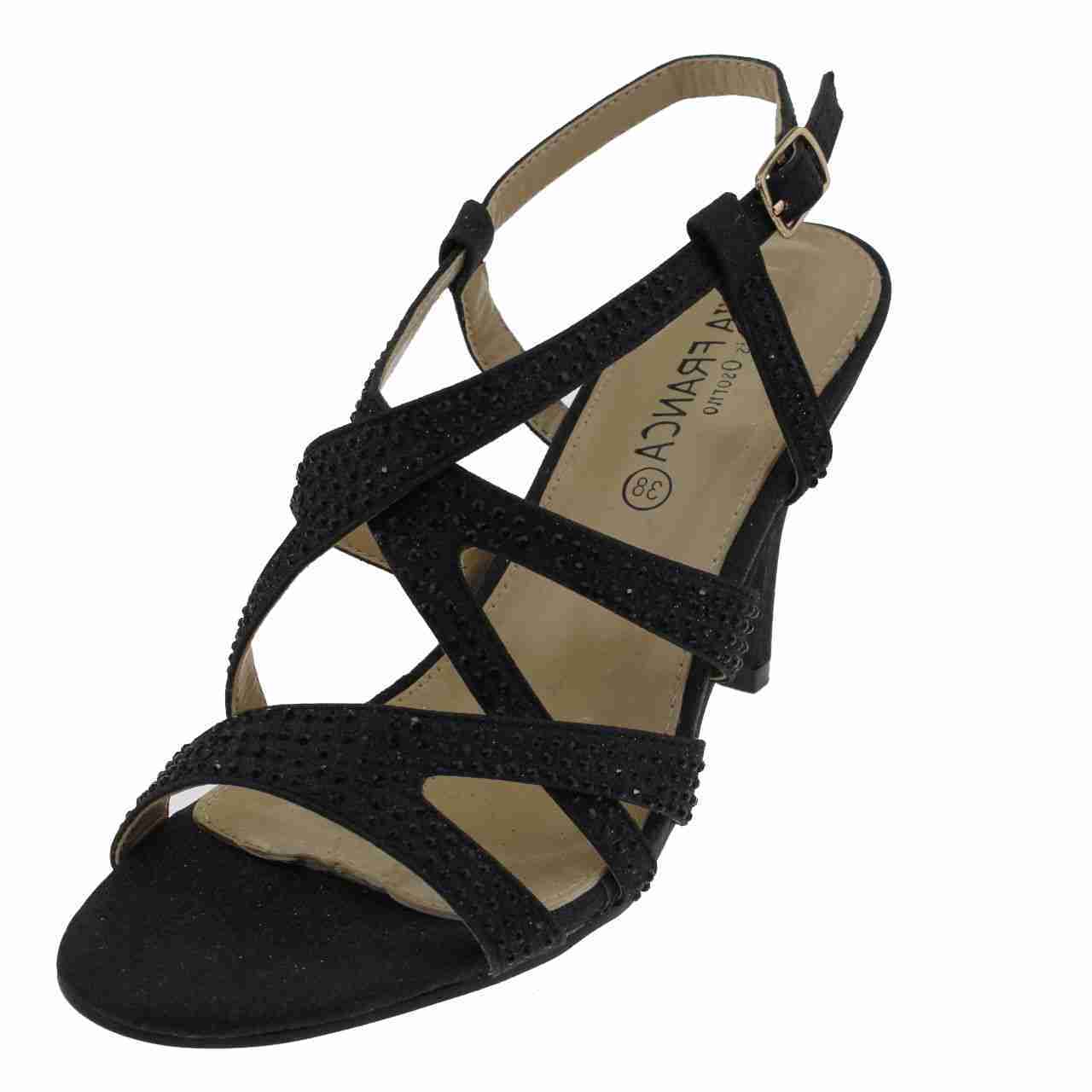 Sandalia Fiesta Negro Vía Franca