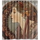 thumbnail image 1 of Cortina de ducha Alphonse Mucha, juego de cortinas de baño con ganchos, tamaño 66 x 72 pulgadas, 1 of 3