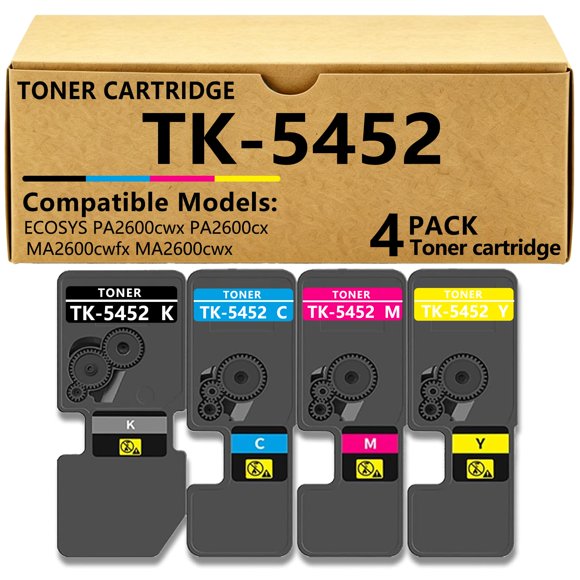 Cartucho de tóner XPRETOER TK-5452 compatible, paquete de 4