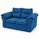 thumbnail image 3 of Sofa Laos 2 cuerpos Tela Azul, 3 of 5