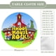 thumbnail image 2 of Schoolhouse Rock-theme Fitted Round Tablecloths Elastic Edged Table Covers Waterproof Table Cloth for Kitchen Holiday Party Tables Decor 150cm, 2 of 6