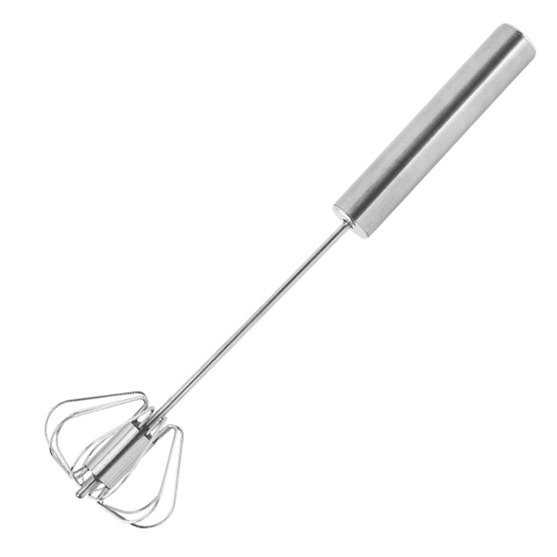 Batidor de huevos, batidor manual de acero inoxidable para batir huevos, batir líquidos y remover.