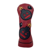 Ioensy - Funda Para Cabeza De Palo De Golf, Forro Polar De Piel Sintética Duradera, Funda Para Conductor De Golf, Color Rojo Híbrido
