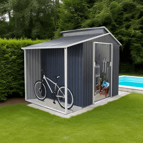 Igpro - Bodega Deluxe 2 En 1 De 3,78 M2 + Kit De Base Para Piso