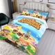 thumbnail image 3 of Animal Crossing Conjunto de sábanas temático, trío de piezas, cómodo y amigable con la piel, diseño único, regalo de decoración para el hogar para familiares, amigos y fans,140cm *210cm, 3 of 6