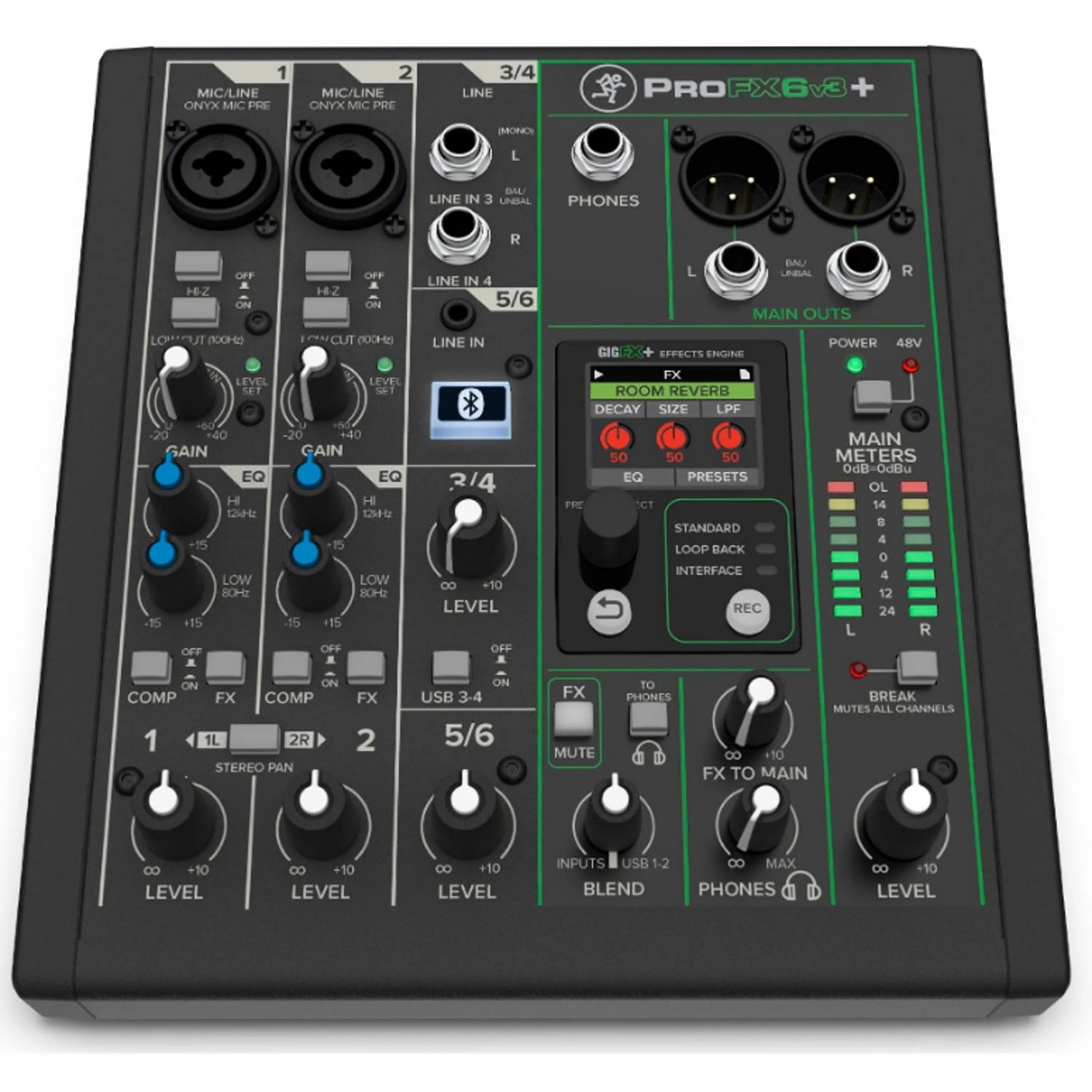 Mezclador Analogico Profesional Mackie Pro Fx6 V3+