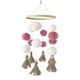 thumbnail image 2 of Cuna De Bebé, Juguetes Móviles, Accesorios De Fotografía, Decoración De Cama Infantil, Blanco Y Rosa, 2 of 5
