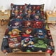 thumbnail image 2 of Spider-Man - Superheroes 3 Piece Sets Full/Queen Size - Reversible Microfiber Quilts with 2 Shams Soft Lightweight Bedspread Coverlet Comforter for All Season Bed Sheets, 2 of 5