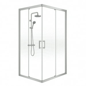 Shower Door Recto Elegant Joytek Cuadros Mosaicos (Sin Receptáculo) 90X90 Cm