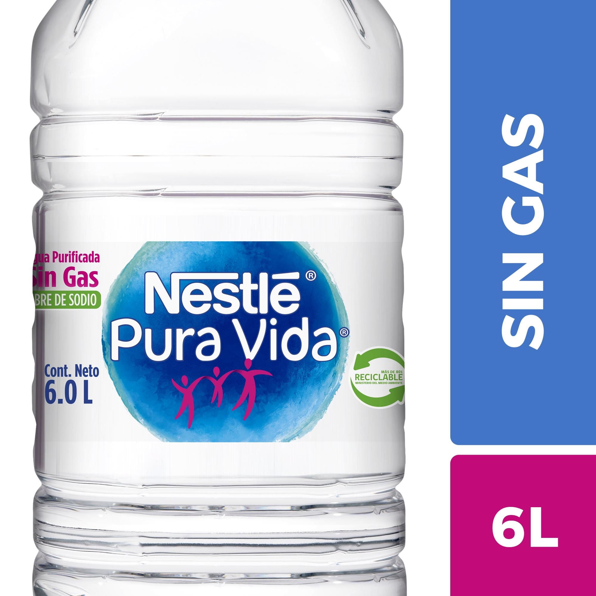 Agua Purificada Sin Gas Bidón 6 L Pura Vida