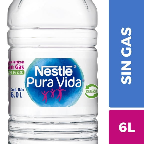 Agua Purificada Sin Gas Bidón, 6 L