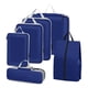 thumbnail image 2 of 6x Bolsas Organizadoras De Equipaje Esenciales De Viaje Bolsas Organizadoras De Equipaje De Viaje Azul, 2 of 5