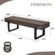 thumbnail image 3 of 59" Dining Bench, Farmhouse Indoor Kitchen Table Benches, Bed Bench, Industrial Shoe Bench, Entryway Benches, 3 of 3