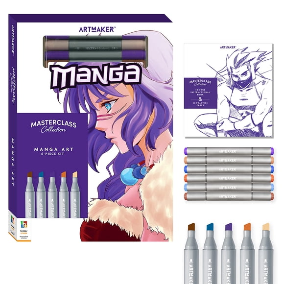 Kit De Dibujo Hinkler Art Maker Masterclass Cómo Dibujar Manga